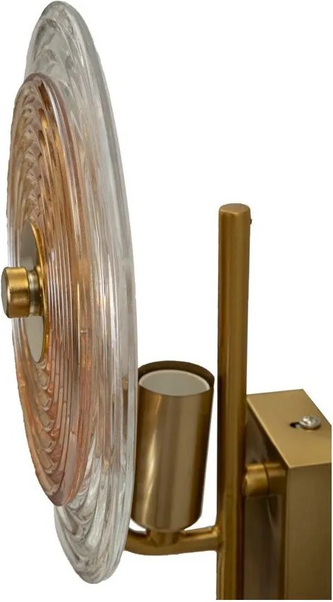 Aplică de perete aurie din sticlă Venice – Mauro Ferretti