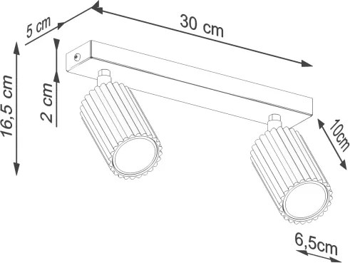 Brilagi - Spot CRESTO 2xGU10/10W/230V turcoaz