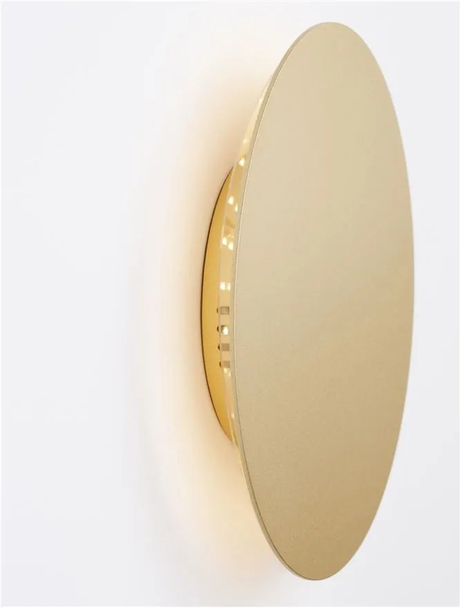 Aplica LED de perete design ambiental CYRCLE 22cm aurie