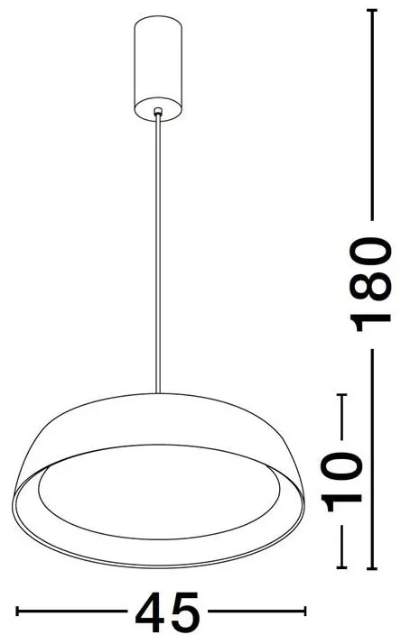 Lustra LED suspendata design modern SIGI D-45cm
