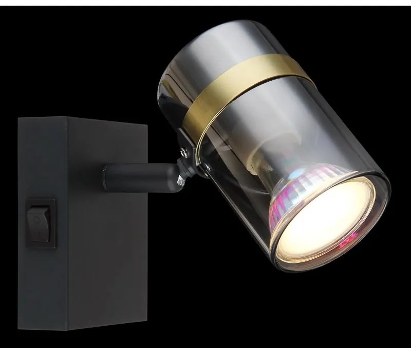 Aplica cu spot design industrial Trabby negru