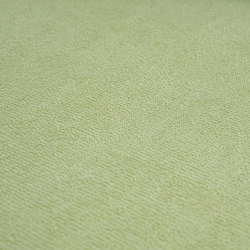 Cearșaf de pat 4Home, din frotir, verde, 180 x 200 cm, 180 x 200 cm