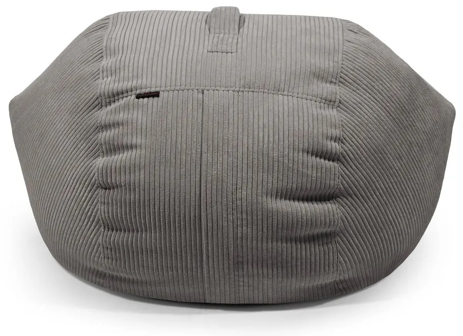 Fotoliu bean bag verde mentă cu tapițerie din catifea reiată Roll 105 – SLOWDOWN