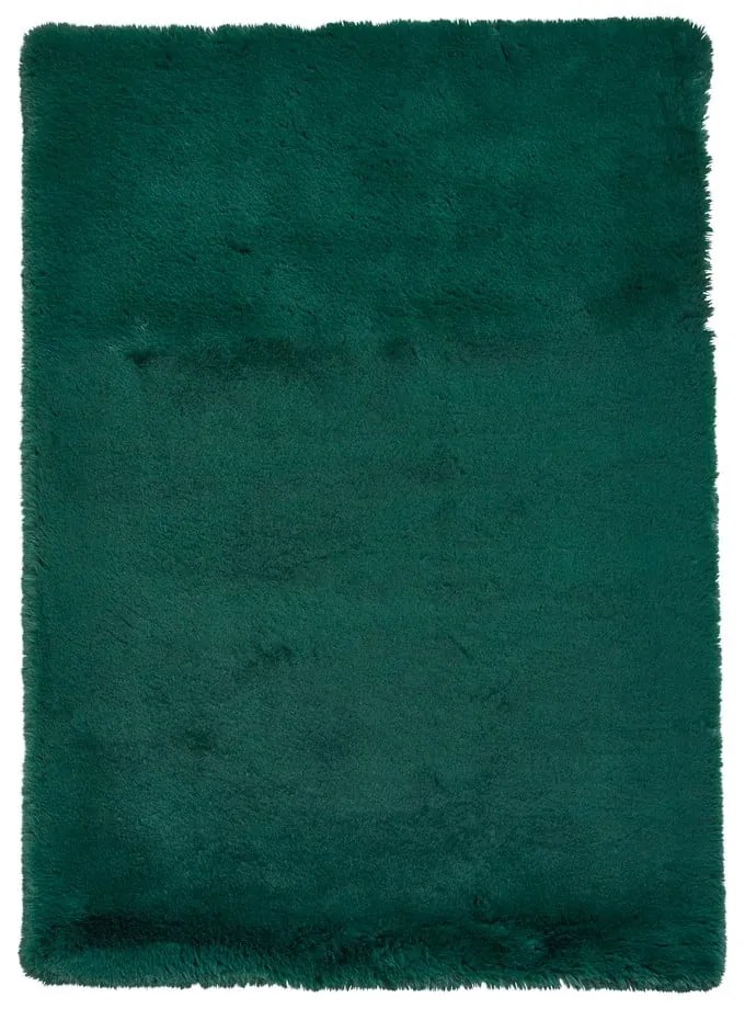 Covor Think Rugs Super Teddy, 150 x 230 cm, verde smarald