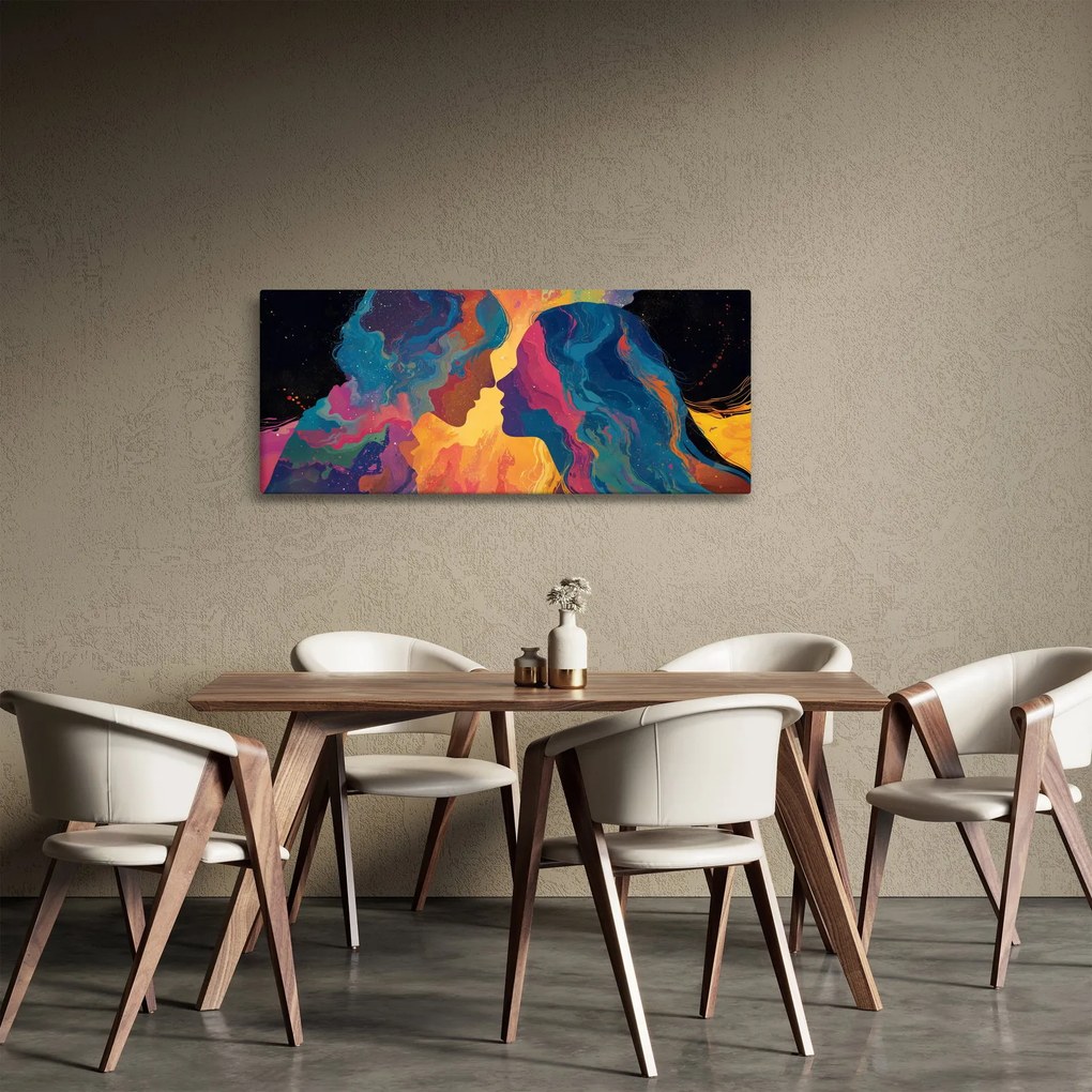 Tablou - Dragoste cosmică (120x50 cm)