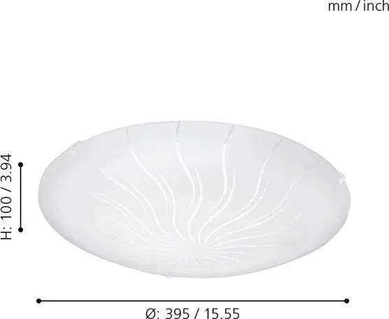 Eglo 96091 - LED Plafoniera MARGITTA 1 LED/16W/230V
