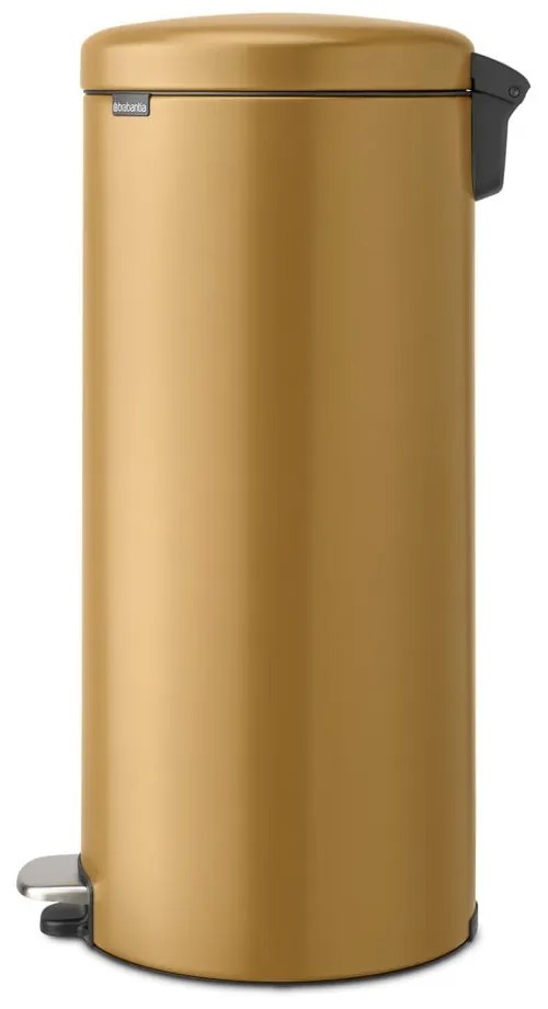 Coș de gunoi auriu cu pedală din oțel 30 l NewIcon – Brabantia