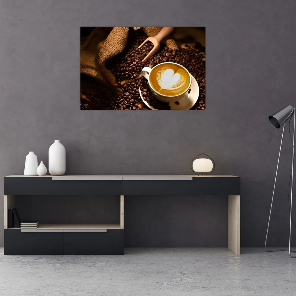 Tablou - O ceașcă de cafea (90x60 cm)