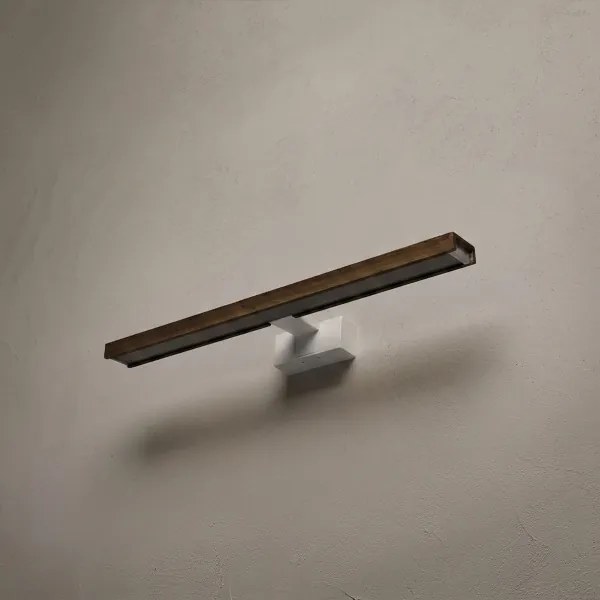 Brilagi-LED Iluminare pentru oglindă de baie 3-în-1 WOODY MIRROR LED/12W/230V 60 cm IP44 alb/stejar