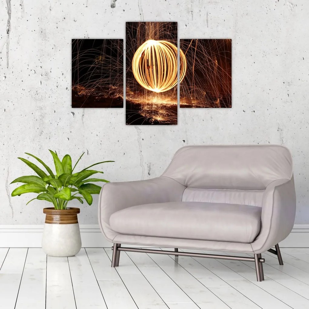 Tablou - Desenat de lumină (90x60 cm)