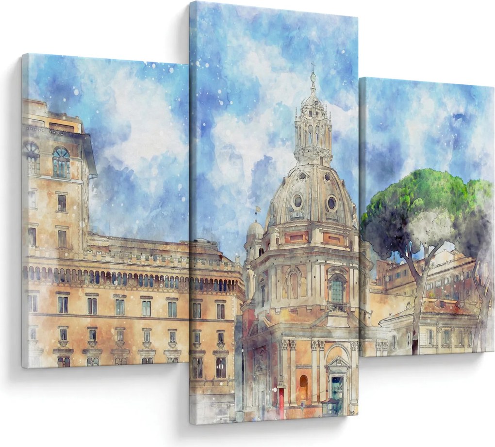 Tablou - Biserica Santa Maria di Loreto, Roma, Italia (90x60 cm)