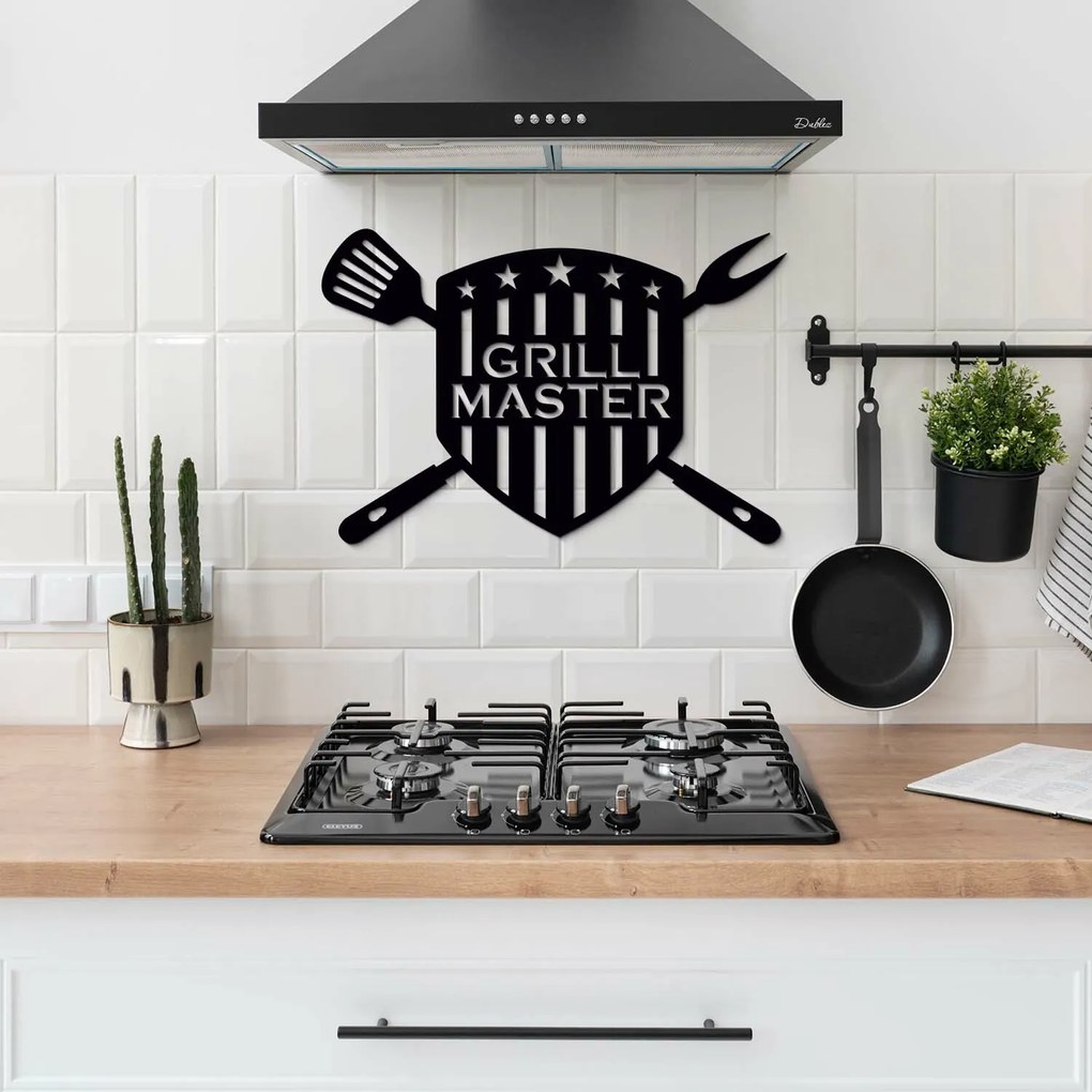 DUBLEZ | Tablou din lemn pentru bucătărie - Grill Master