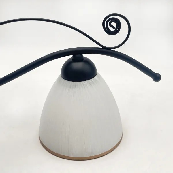 Lustră pe lanț RETRO 2xE27/60W/230V negru mat