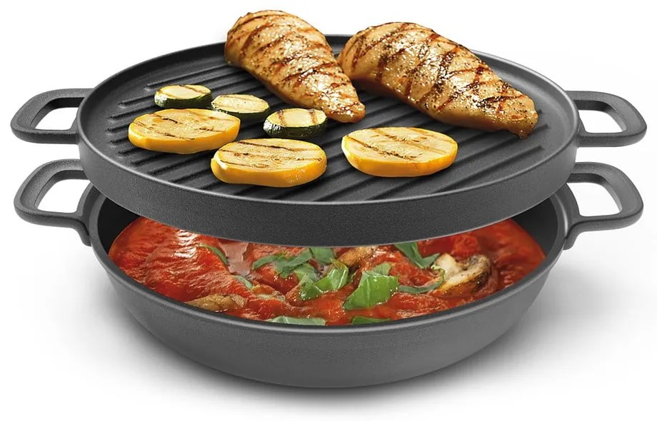 Tigaie de tip grill din fontă ø 30 cm Massive – Tescoma