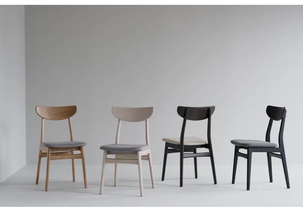 Scaune de dining negre 2 buc. Rodham - Rowico