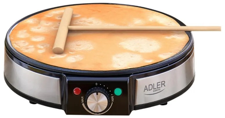 Aparat electric pentru clatite Adler AD 3058, 1600W, 30 cm, Ustensile, Negru