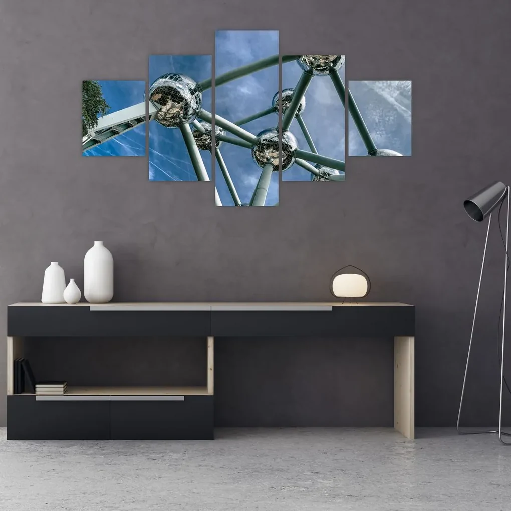 Tablou- atomium la Bruxelles (125x70 cm), în 40 de alte dimensiuni noi
