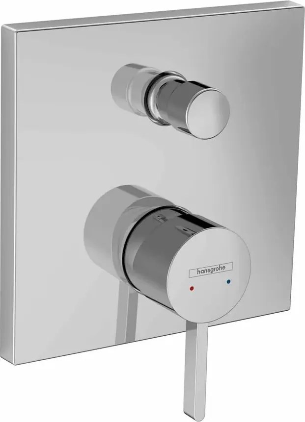Baterie cada - dus incastrata Hansgrohe Finoris crom monocomanda