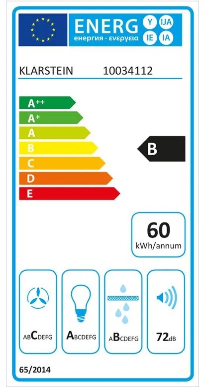 Gloria, hota, 60 cm, 580 m³ / h, RGB, negru / argintiu