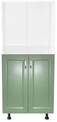 Soldat 60 cu 2 usi cu spatiu cuptor Zebra MDF verde drept