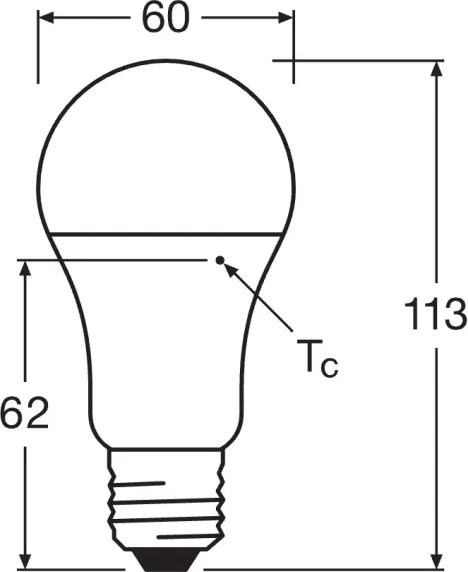 Set de 10 becuri LED CLASSIC A75 E27/10W/230V 4000K - Osram