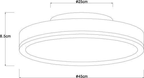 Globo 416080AD2R-CCT - LED plafonieră dimabilă DORO 24W/230V Ø 45 cm + telecomandă