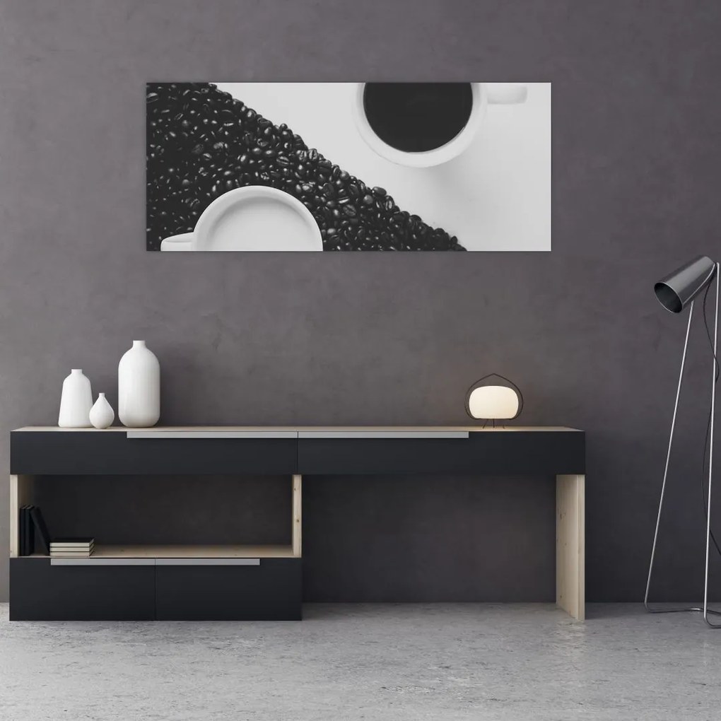 Tablou cu cafea (120x50 cm)