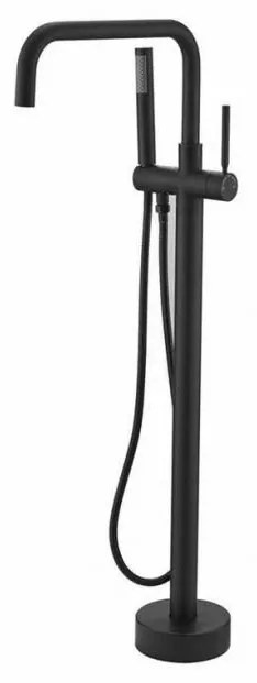 Baterie de podea negru, design elegant și modern – Perfectă pentru un interior contemporan.