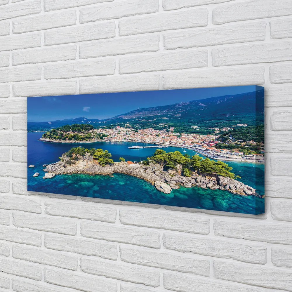 Tablouri canvas oraș mare Grecia Panorama