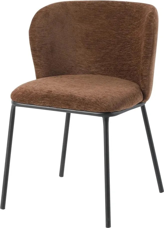 Set 2 scaune stil retro LYON tesatura maro