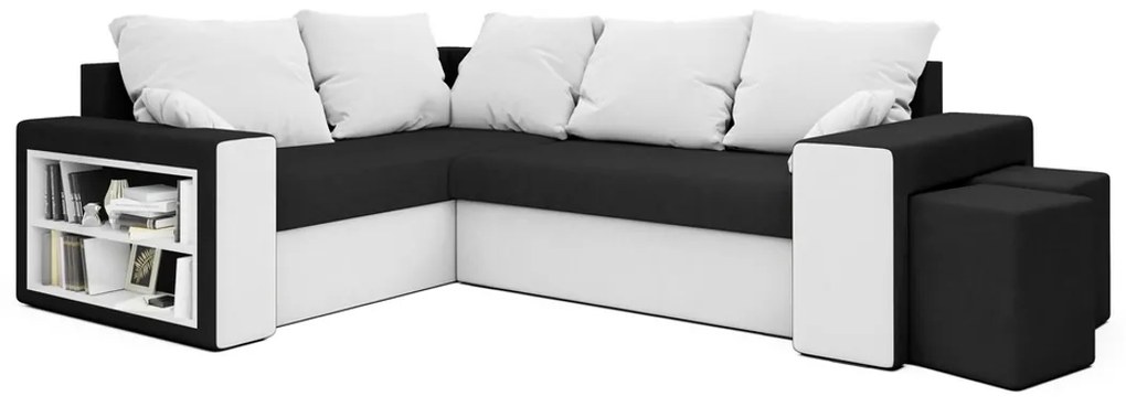 Supermobel Colțar extensibil DALLAS, 260x72x180, rainbow 15/16, stânga