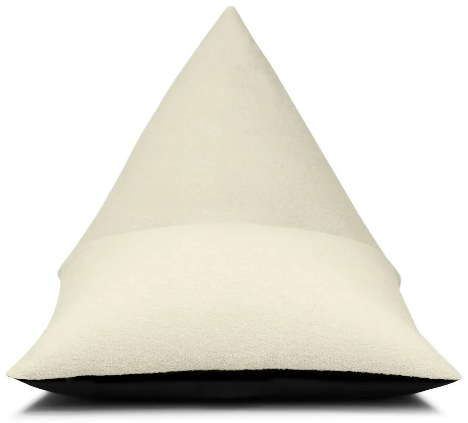 Fotoliu puf pentru copii gri deschis cu tapițerie din țesătură bouclé Razzy – SLOWDOWN