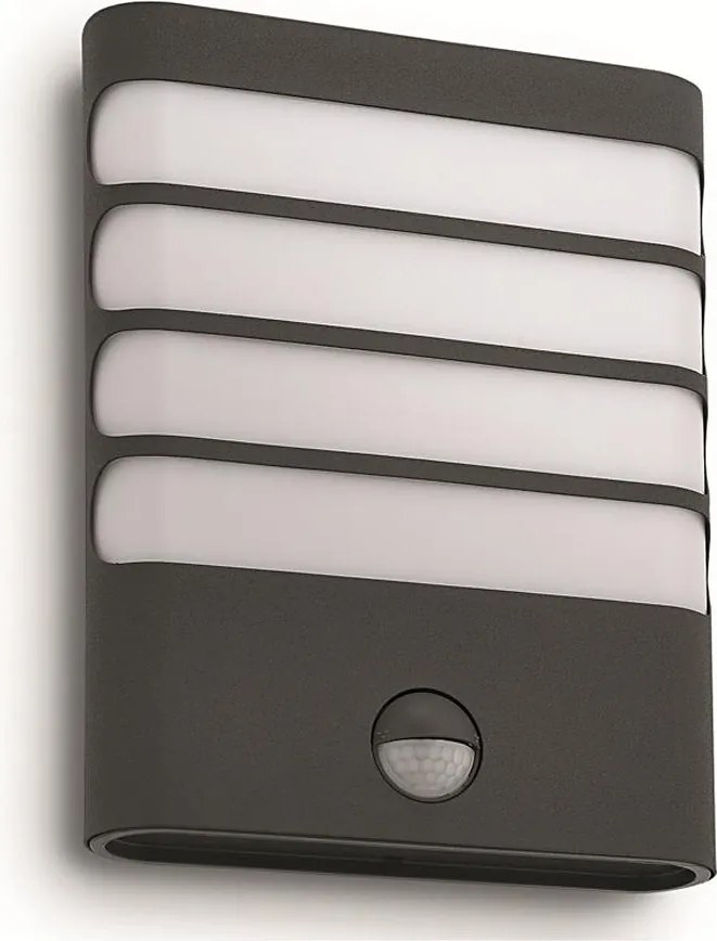 Philips RACCOON 17274/93/16-LED Aplica de exterior cu senzor LED/3W/230V IP44