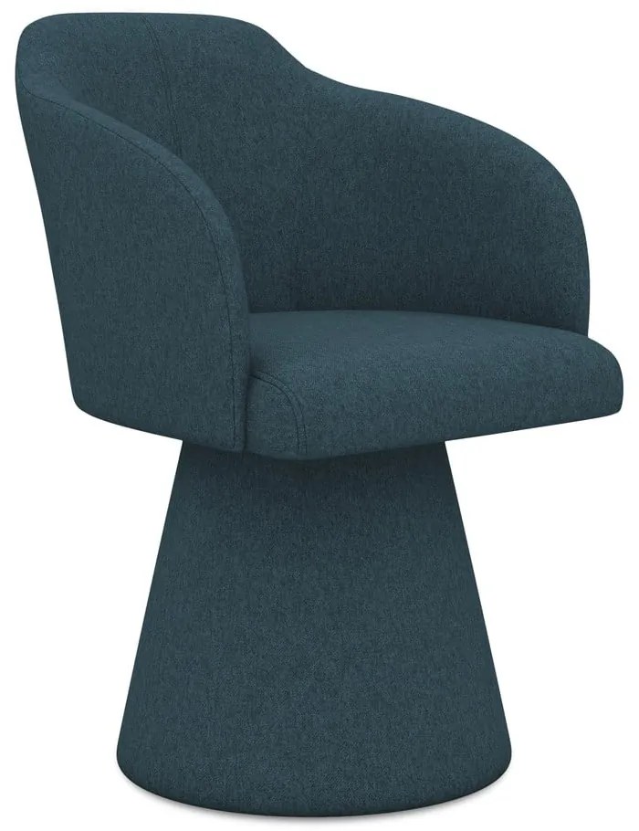 Scaun de sufragerie petrol tapițat Kanoa – Makamii