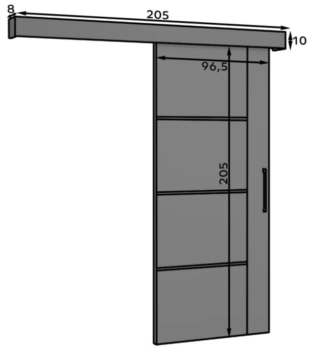 Usa glisanta 205x96.5 cm, Crestina, Eltap (Tip inchidere: Cu mecanism softclose)