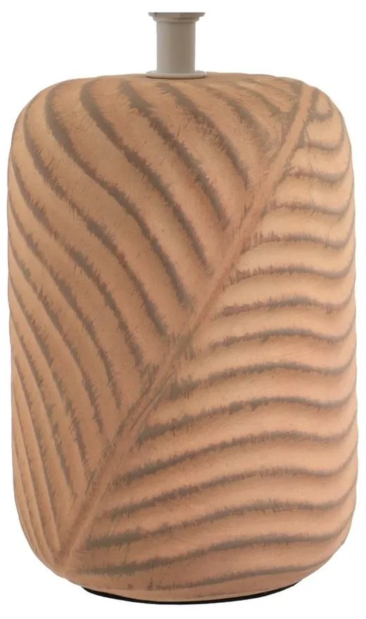 Veioză cărămizie/crem cu abajur textil (înălțime 39 cm) – Casa Selección