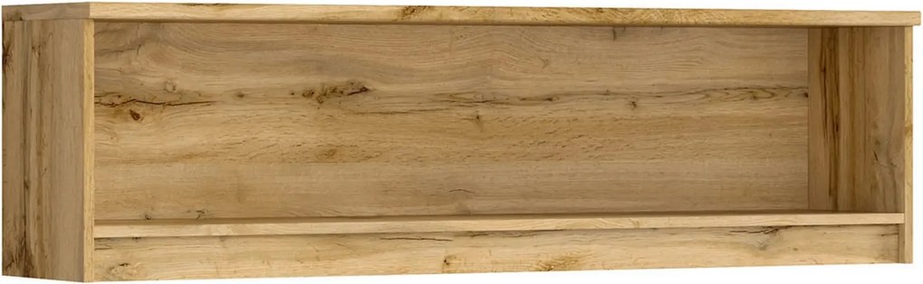 Raft NUIS, stejar wotan, PAL laminat, 135x29x38 cm