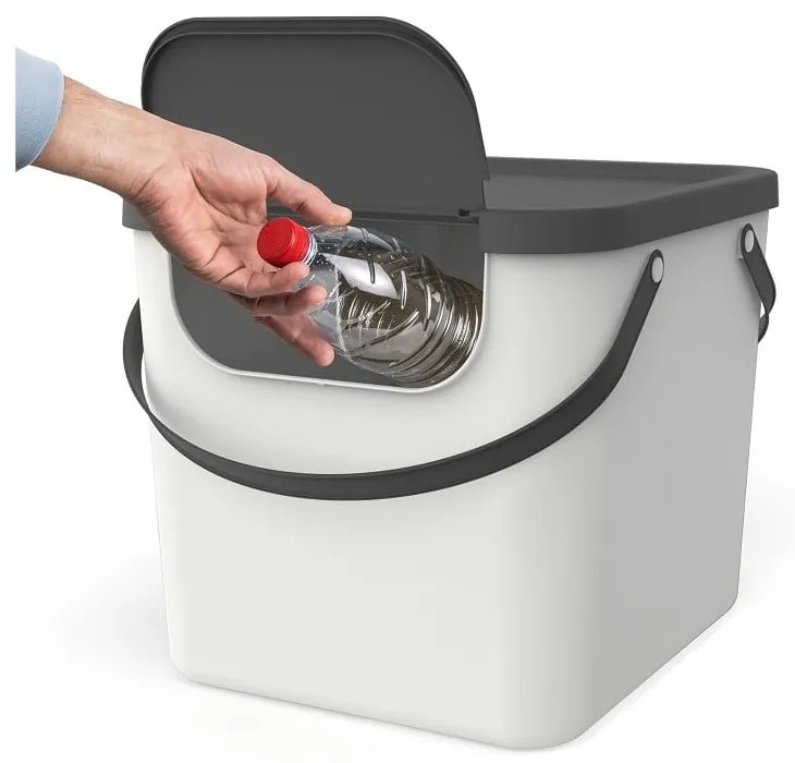 Coș de gunoi pentru deșeuri sortate din plastic reciclat 40 L Albula - Rotho