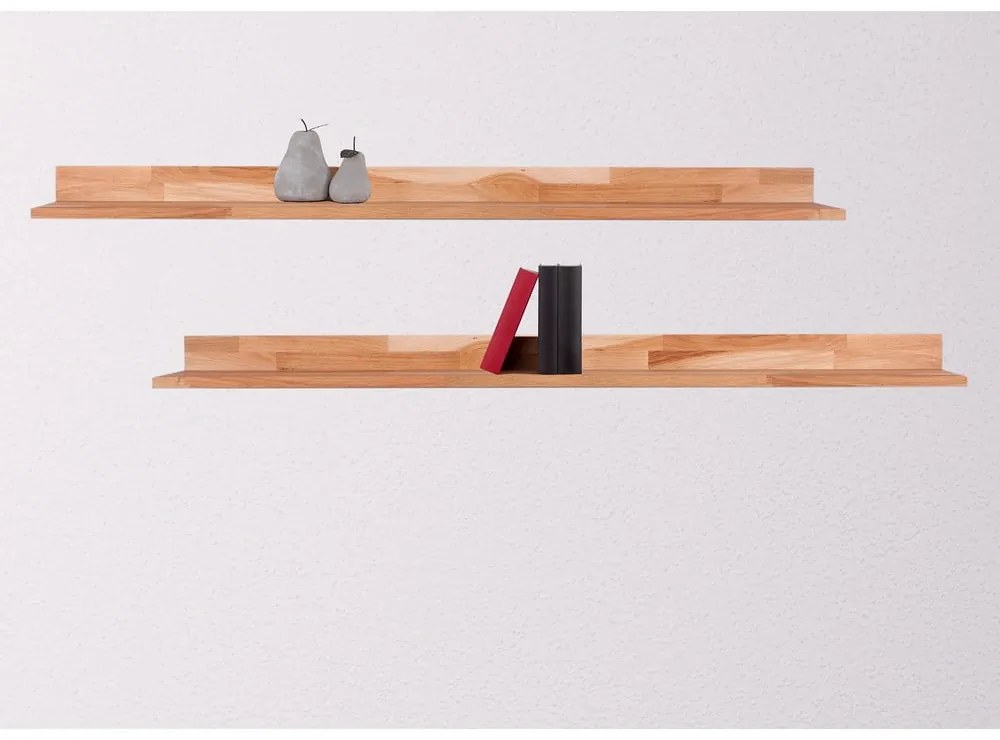 Raft în culoare naturală pentru fotografii din lemn de stejar 120 cm Kalle – Interia Home &amp; Living