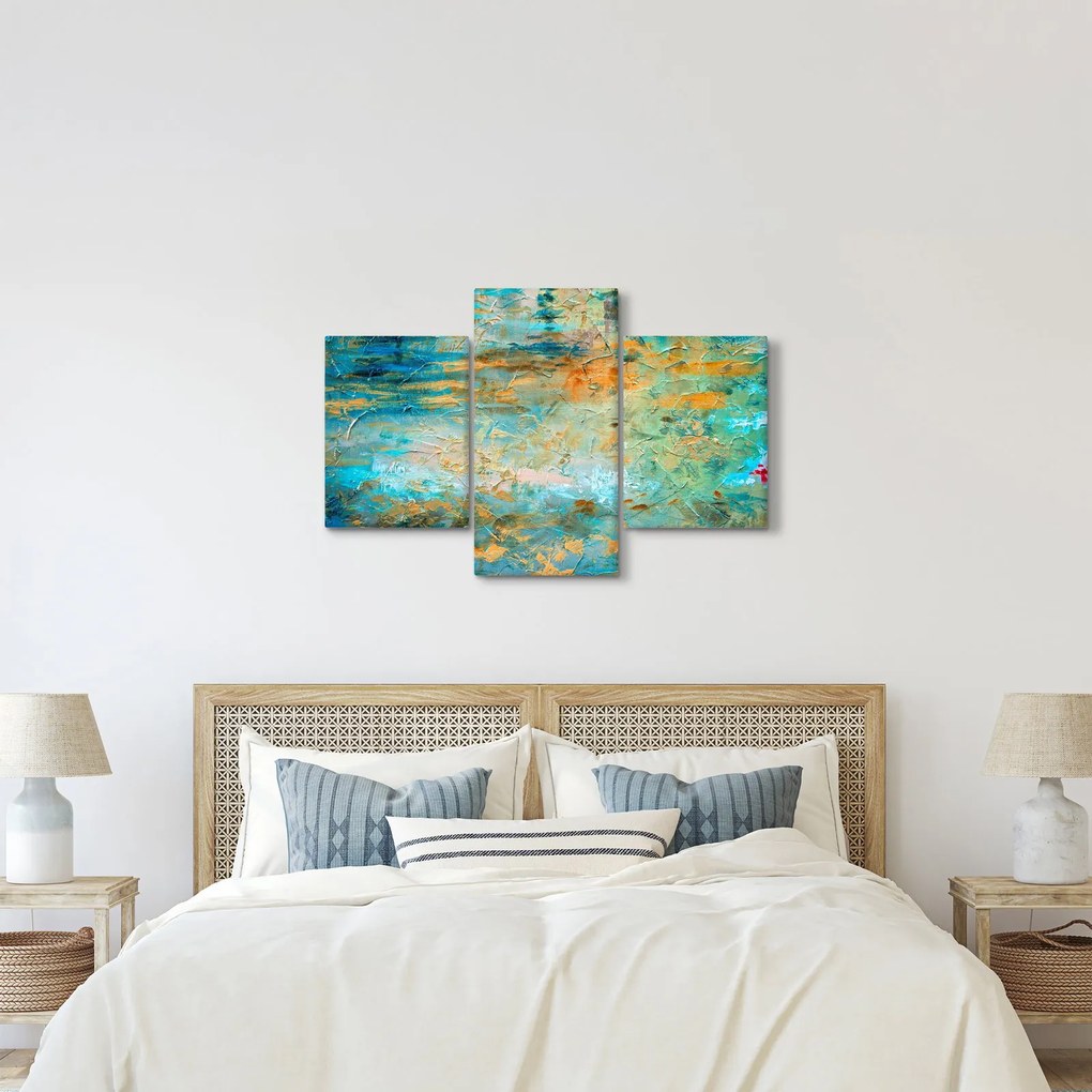 Tablou - Abstract albastru (90x60 cm)