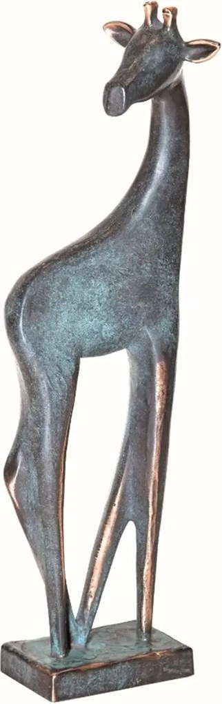 Statueta bronz masiv "Girafa"