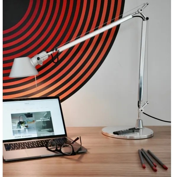 Artemide AR A005910+AR A008600 - Lampă de masă TOLOMEO MINI 1xE27/70W/230V