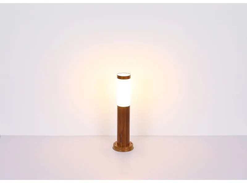 Aplica de exterior optic lemn, din oțel inoxidabil, 1 bec, dulie E27, 3157W, Globo