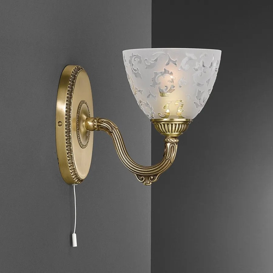 Aplica de perete din alama 1 brate design italian 6252