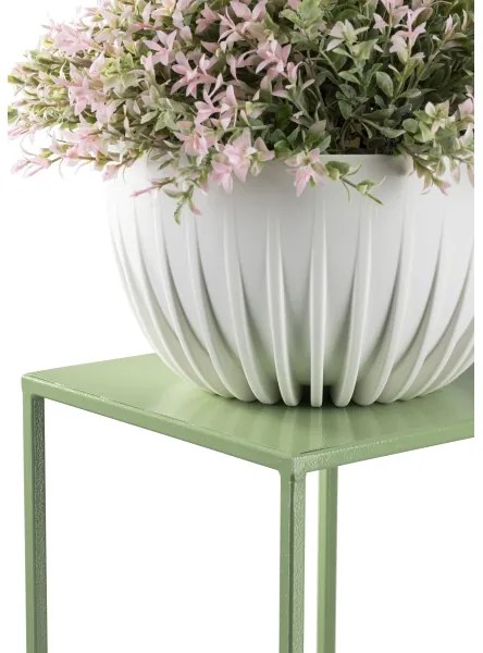 Suport de flori 100x24 cm verde închis