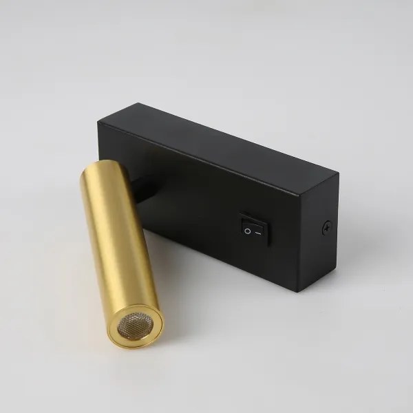 Spot LED de perete Brilagi MAYA LED/3W/230V 4000K negru/auriu