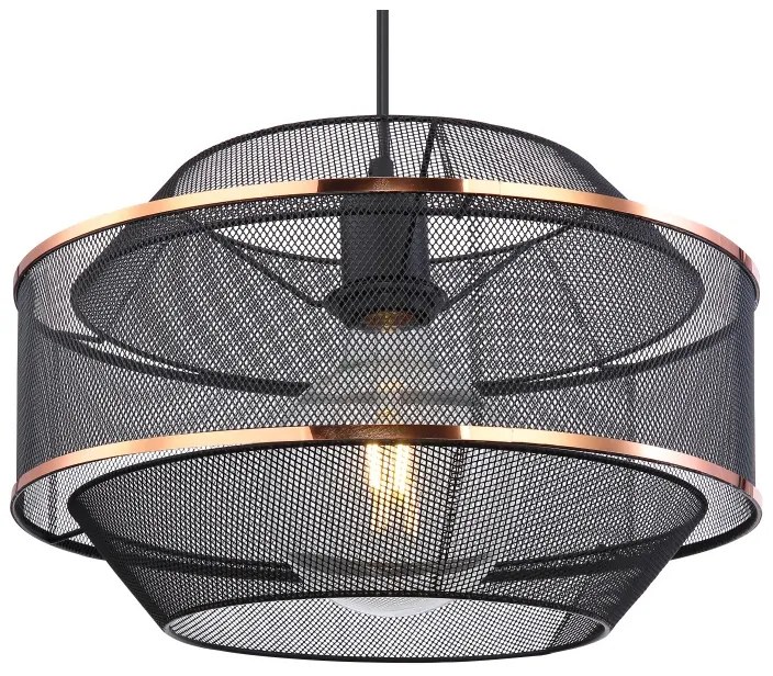 Lustra/ Pendul metal negru/auriu BELLONA