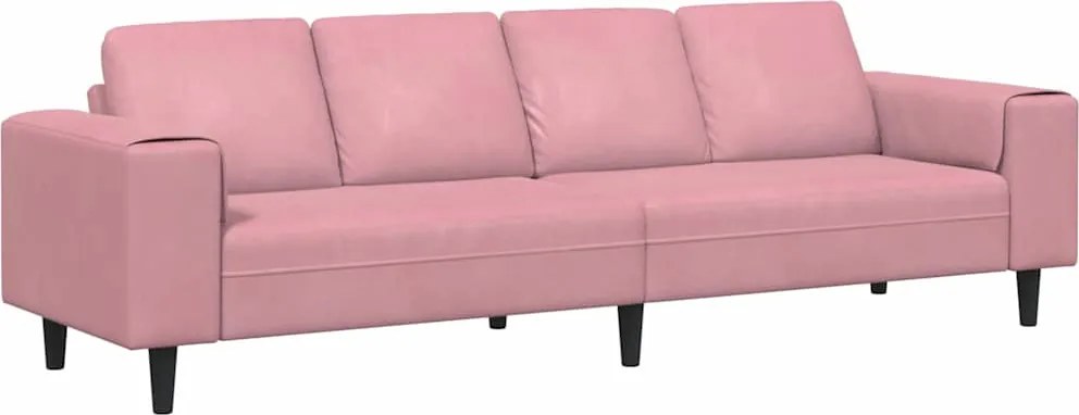 vidaXL Canapea pentru living Roz 250 x 77 x 76 cm
