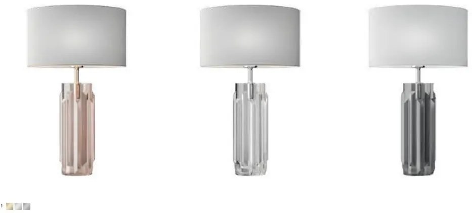 Veioza, lampa de masa design modern Muse crom