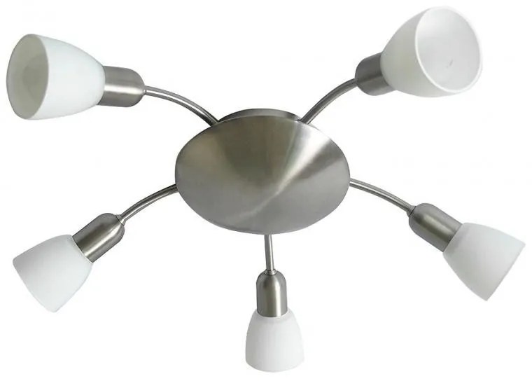 Lustra, Plafonier cu 5 spoturi, diam.53cm, crom satinat, Soma 6305 RX